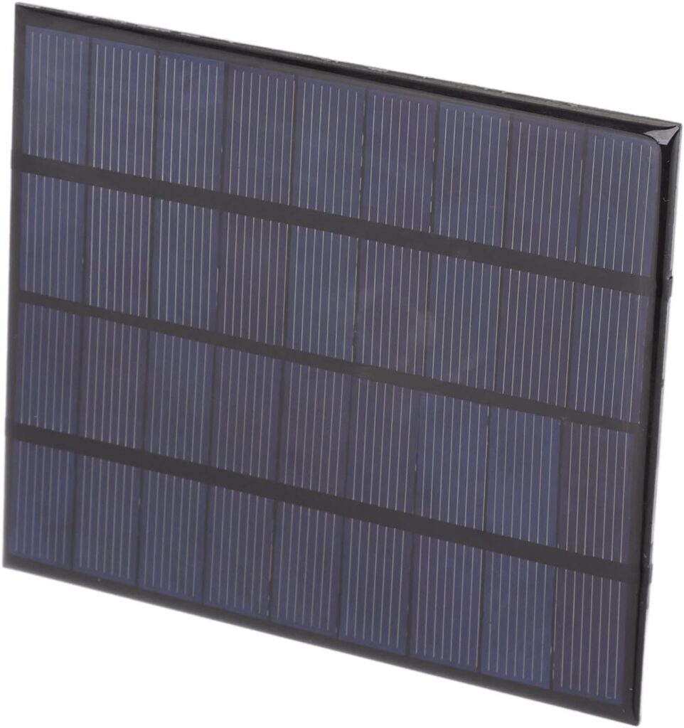 2W 9V Mini Solar Panel, Waterproof Solar Charger with Scratch Resistant for Outdoor Camping Battery Charger DIY Parts