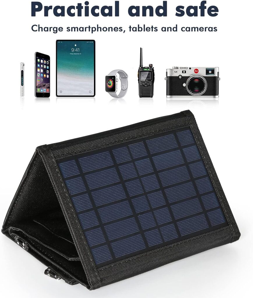 Jadeshay Solar Panel,10W/15W/20W/40W Foldable Solar Panel 5V Portable Folding Solar Cells Charger Solar Mobile Power Supply Outdoor Charging for Phone Laptop (Size : 40W)