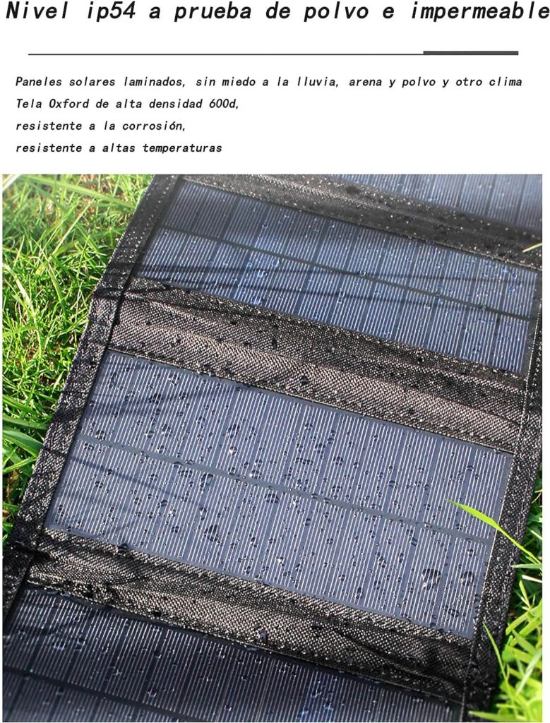N/a Solar Folding Charging Pack Portable Home Outdoor Camping Small Charging Panel Single Crystal Silicon Photovoltaic Panel,8W