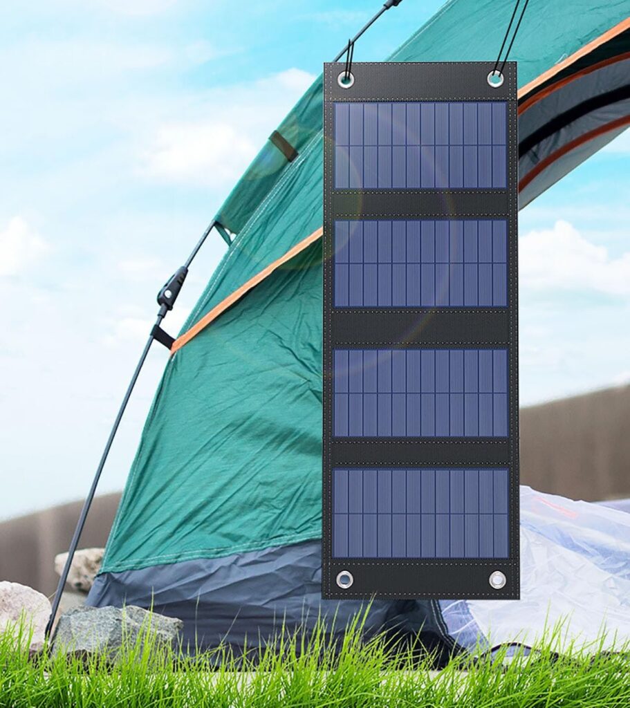 N/a Solar Folding Charging Pack Portable Home Outdoor Camping Small Charging Panel Single Crystal Silicon Photovoltaic Panel,8W