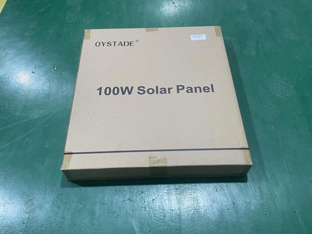 OYSTADE 100W Portable Solar Panel, Foldable Solar Charger 2 USB + DC Outputs, Compatible with Generators Power Station for Camping Campervan Off-grid Home