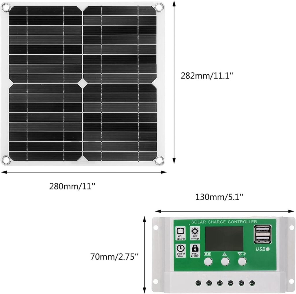 Solar Panel Charger, 100W USB 18V Flexible Solar Charging Card, Car Battery, Portable Solar Charger: Amazon.co.uk: Business, Industry  Science