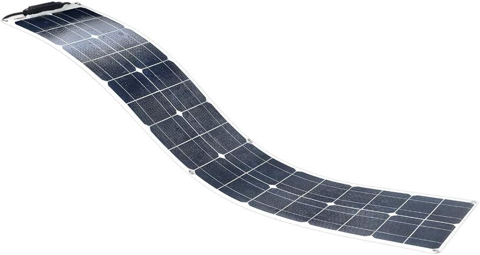 XINPUGUANG 50W Flexible Solar Panel Monocrystalline ETFE Solar Module Ultra Lightweight Thin for Charging Campers, Caravan, Boats, Yacht, Motorhome, 12 Volts Battery Charger