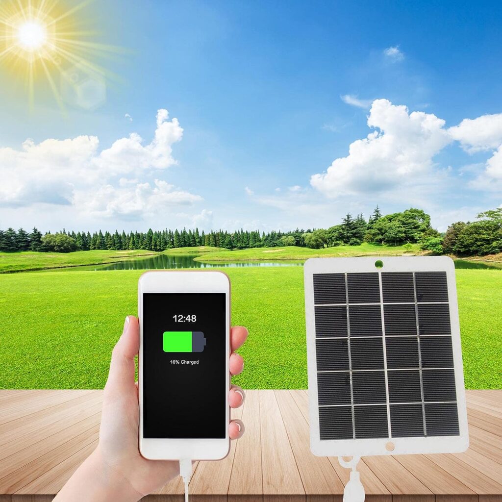 3W 5V Solar Charger Outdoor Solar Powered Charger Solar Panels With USB Ports Monocrystalline Silicon Compact Solar Panel Phone Cellphone Power Bank Charger For Camping Hiking Travel For Cellphones