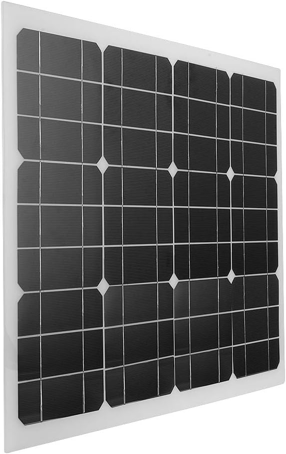 Goshyda Solar Panel 40W, 12V Flexible Mobile Monocrystalline Solar Panel, Portable Solar Power Battery Charger for Motorhome, Shed, Campervan, Caravan, for Travel Camping