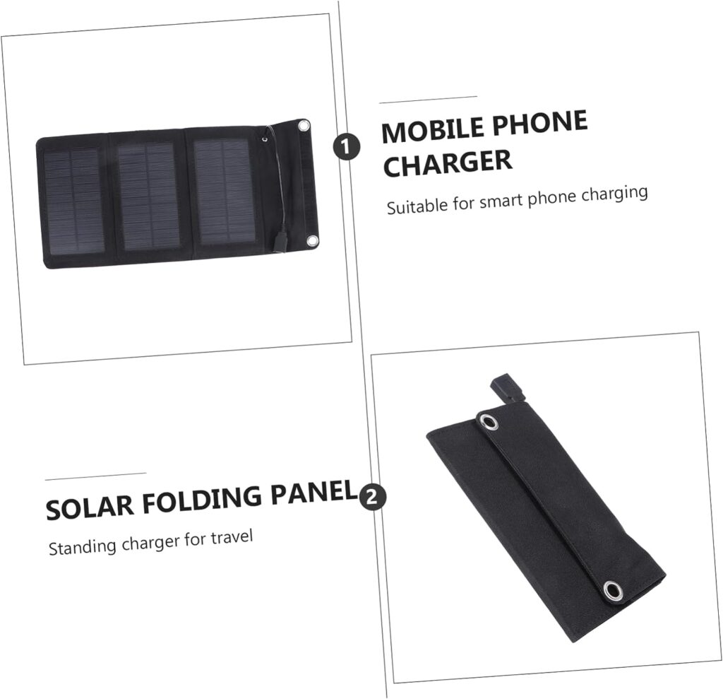 INOOMP 3pcs Portable Cell Phone Charger Cell Phone Portable Charger Cell Phone Chargers Solar Panel Phone Charger Portable Solar Panels for Camping Solar Panel Charger Outdoor Product