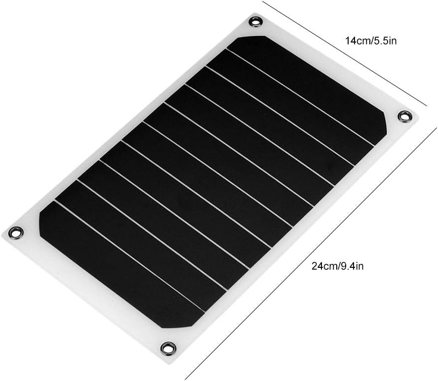 Solar Panel Charger, Portable 10W 5V Solar Power Bank IP64 Waterproof Solar Panel Mobile Power Charger Outdoor
