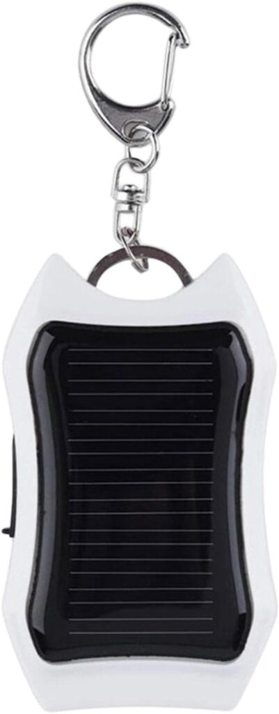 Solar Charger Keychain 1500mAH, Portable Charger, Phone Charger, Mini Keychain Power Bank Power Bank with LED Torch