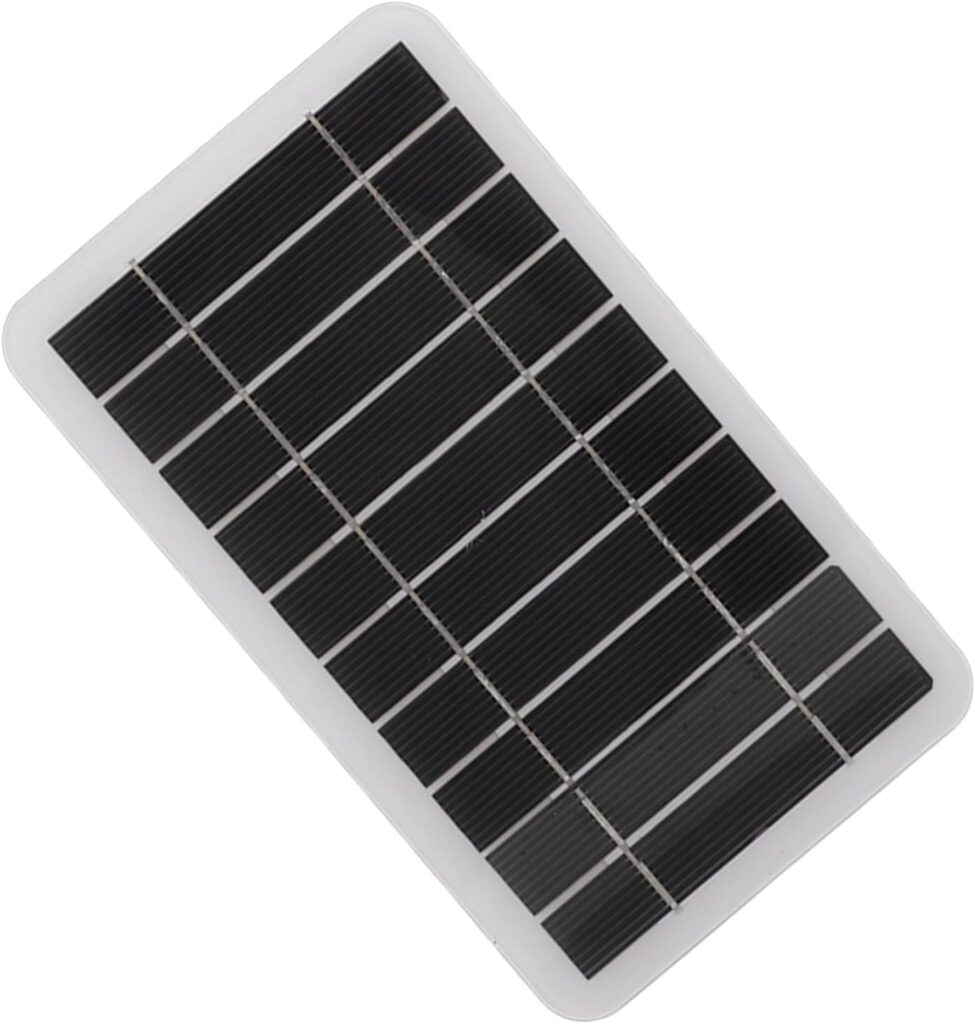 Solar Panel Module, 5V 2W USB Solar Panel Charger Portable Outdoor Solar Panel Power Bank, DIY Polysilicon Solar Epoxy Cell Charger for Camping Hiking, Mini Solar Panel, USB Panel Charger 5v 2W w